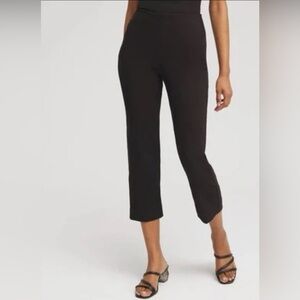 NWOT Chico's Juliet Straight Cropped Pants In Black Pull On Size‎ 20 Chico's 4